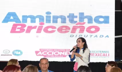 Presenta diputada Amintha Briceo segundo informe de actividades legislativas