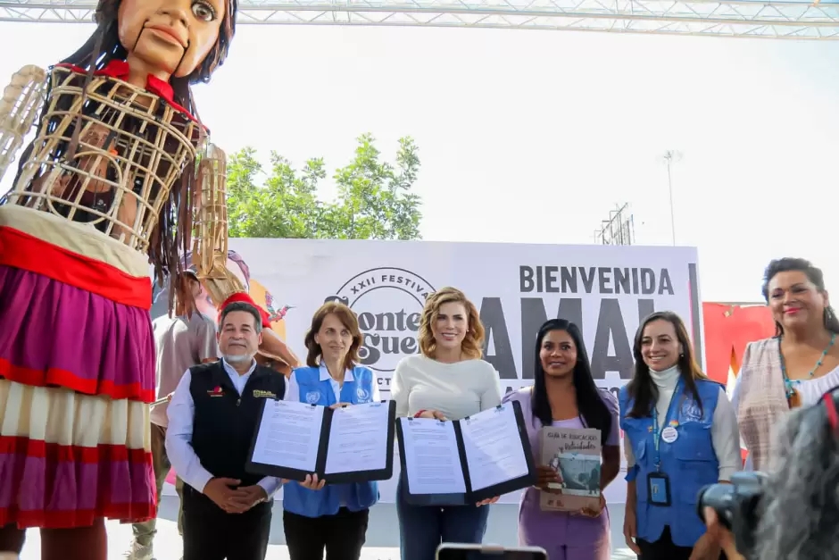Da Marina del Pilar bienvenida a Amal y rinde honor a la ni�ez migrante