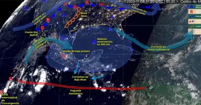 Sistemas meteorol�gicos de este 8 de noviembre de 2023