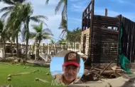 Casa de Andr�s Garc�a en Acapulco qued� devastada tras el paso del Hurac�n Otis
