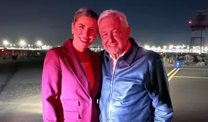 Marina del Pilar y Andrs Manuel Lpez Obrador