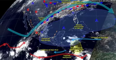 Sistemas meteorolgicos del 10 de noviembre de 2023