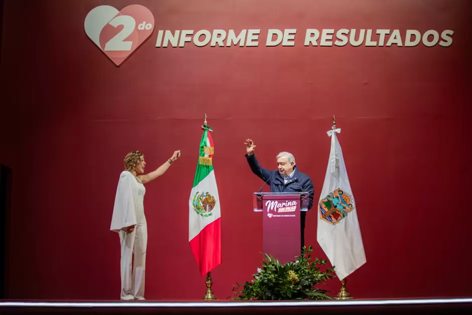 Marina del Pilar rinde segundo informe de gobierno