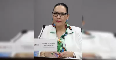 La consejera electoral y presidenta de la Comisi�n, Vera Ju�rez Figuero