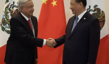 Andrs Manuel Lpez Obrador y el presidente de China, Xi Jinping