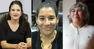 Bertha Alcalde Lujn, Lenia Batres Guadarrama y Mara Estela Ros integran la te