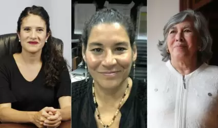 Bertha Alcalde Luján, Lenia Batres Guadarrama y María Estela Ríos integran la te