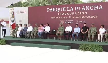 Inauguración de parque La Plancha, en Mérida