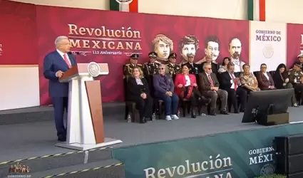 Lpez Obrador encabeza ceremonia de aniversario de la Revolucin Mexicana