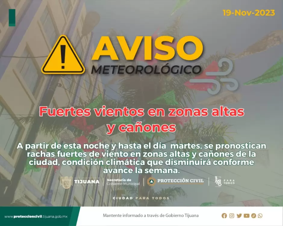 Fuertes vientos