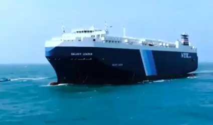 Rebeldes hutes de Yemen secuestraron el domingo el barco Galaxy Leader en el ma