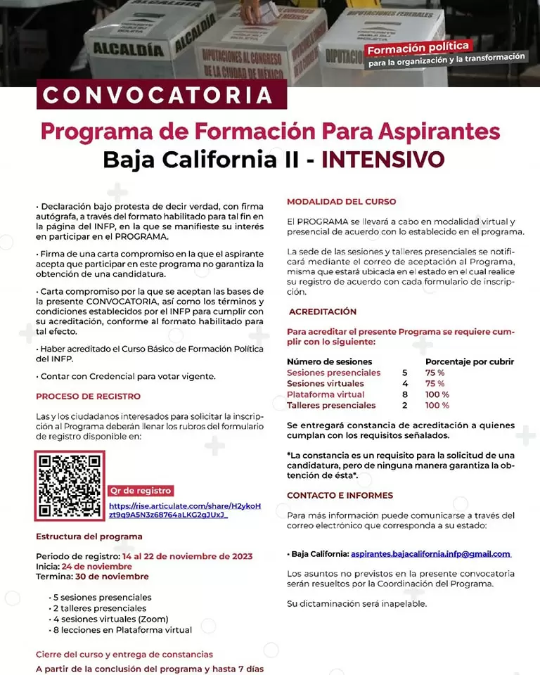 Programa de Formacin Intensivo para Aspirantes de MORENA en Baja California