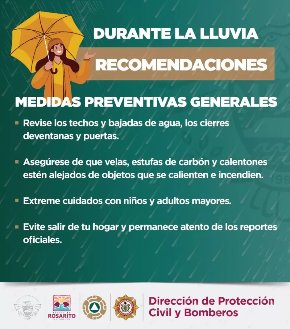 Pron�stico de lluvias para esta tarde y ma�ana jueves 30 de noviembre