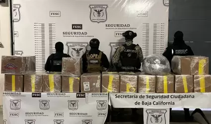 Confiscan FESC y Sedena droga