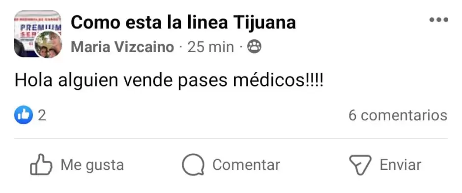 Venta irregular de pases m�dicos