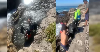 División Rescate Acuático recupera cuerpo sin vida en Playa Encantada
