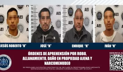 Cuatro pr�fugos de la justicia