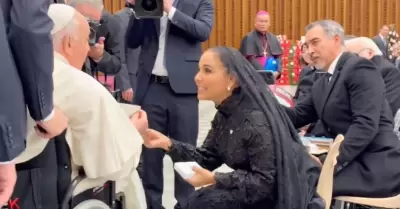 Mara Lezama represent� al Gobierno de M�xico ante el Papa
