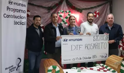 Recibe DIF Rosarito donativo de la empresa Hyundai de Mxico