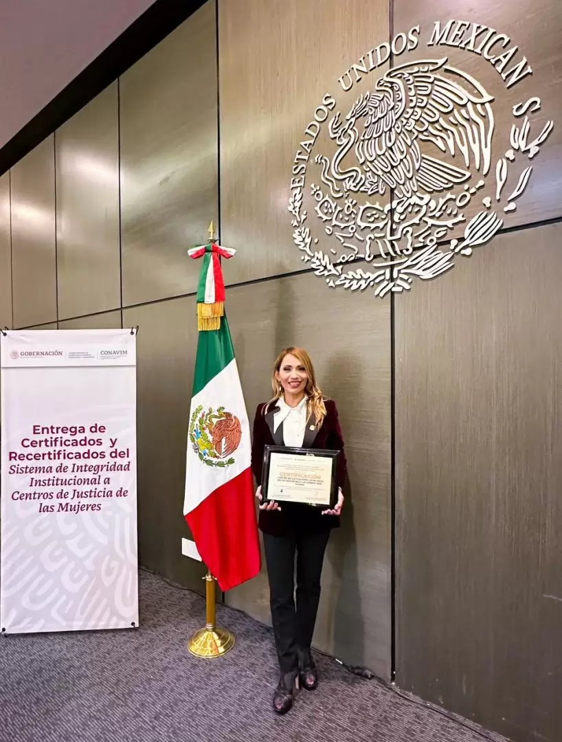 Certifica Gobierno de Mxico al Centro de Justicia para las mujeres