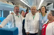 Tras 6 horas y media, convoy inaugural del Tren Maya llega a QR