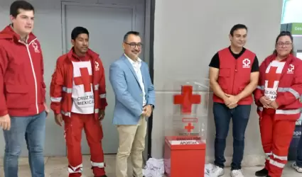 Colocan alcancía para donar a Cruz Roja en Aeropuerto Internacional de Hermosill