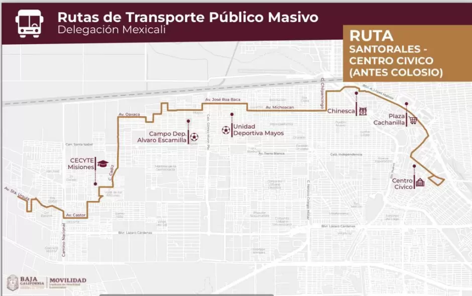 Reactivan la ruta de transporte pblico "Colosio" en Mexicali