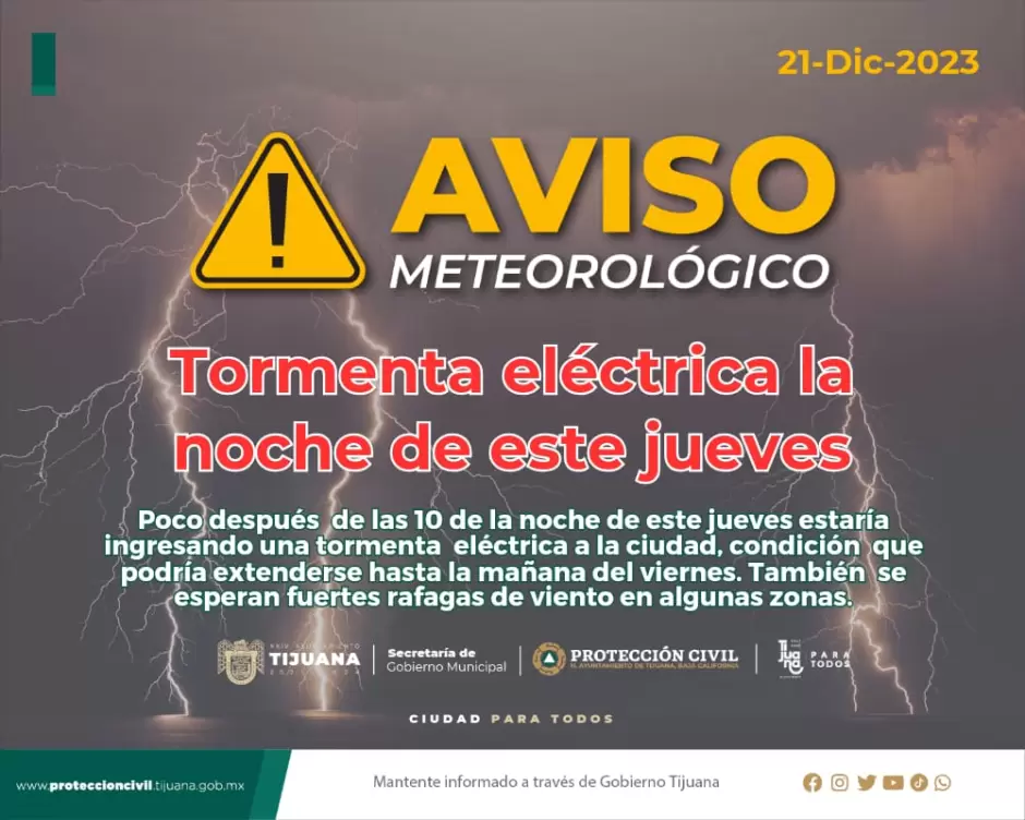 Aviso meteorol�gico