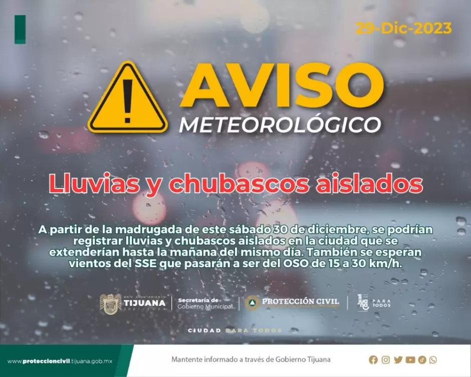 Aviso metereol�gico