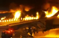 VIDEO Choque entre aviones que aterrizaban deja cinco muertos en Jap�n