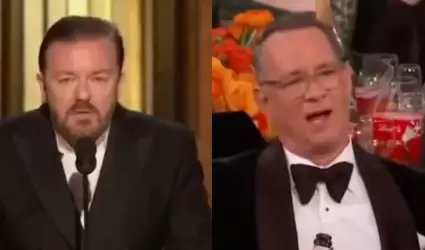 Ricky Gervais y Tom Hanks.