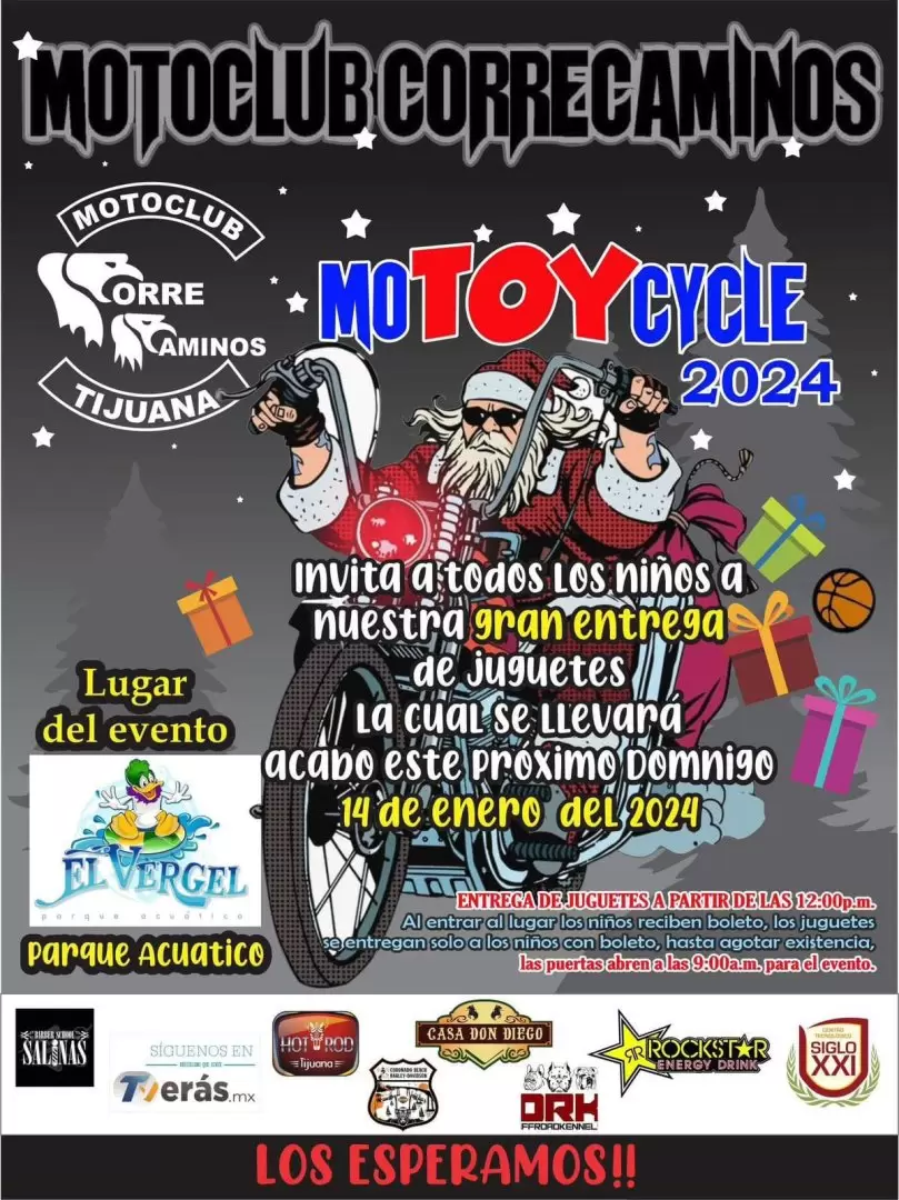 M�s de mil motociclistas repartir�n juguetes en Tijuana