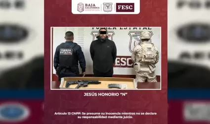 Individuo armado en Mexicali