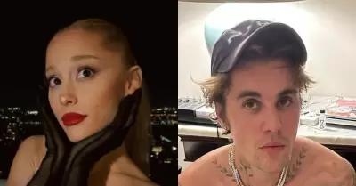 Ariana Grande y Justin Bieber.