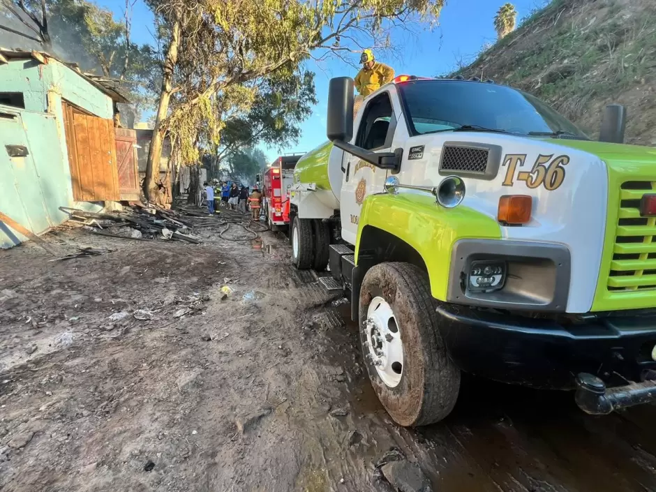 Se registra incendio en Ca��n Cordero