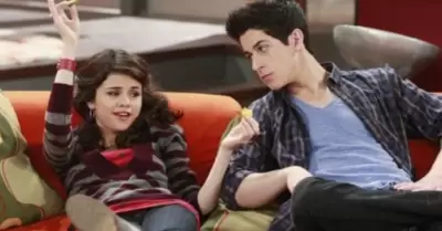 Selena Gomez y David Henrie.