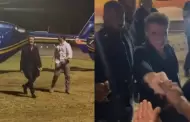 Luis Miguel baja de helicptero a saludar a sus fans en Repblica Dominicana