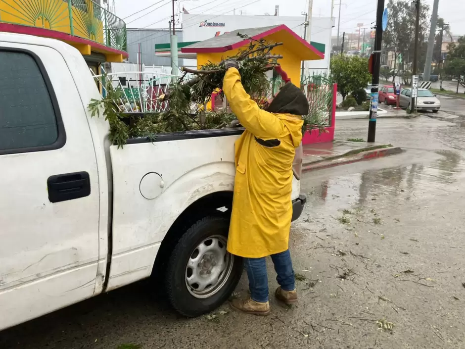 Incidentes por lluvia Ensenada