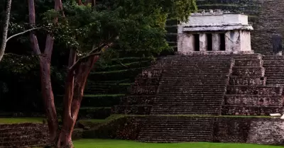 La zona arqueolgica de Bonampak, en Chiapas, se encuentra en medio de la Selva 