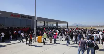 Estalla huelga en la planta de Audi Mxico en San Jos Chiapa, Puebla
