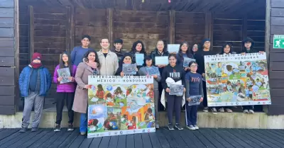 Reconocen a estudiantes que participaron en el intercambio de arte M�xico-Hondur