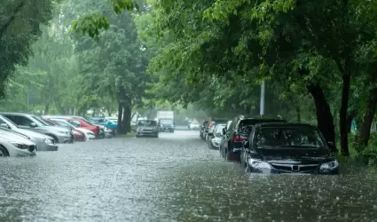 Calle inundada