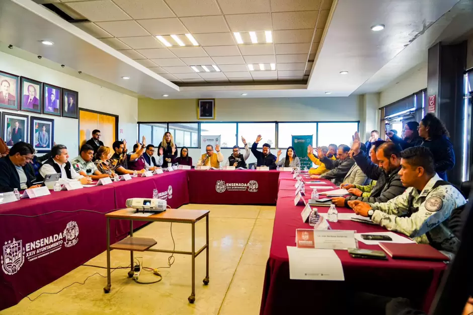 Sesi�n permanente del Consejo Municipal de Protecci�n Civil ante alertamiento por lluvias