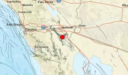 Sismo de magnitud 3.9 en Mexicali