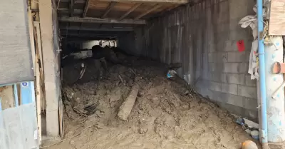 Deslizamiento de ladera en colonia Artesanal
