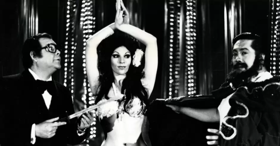 Gina Montes, famosa vedette y bailarina de la dcada de los 80.