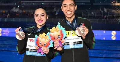 Trinidad Meza y Diego Villalobos, presentaron una rutina a ritmo de "La Llorona"