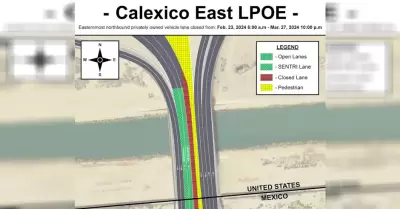 Cierre temporal de solo carril vehicular en direcci�n norte en la Garita de Cale
