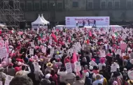 Ciudadanos se concentran en el Zcalo en Marcha por la Democracia