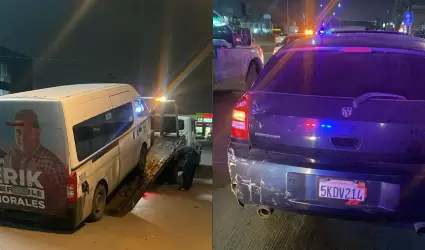 Arrestados tras accidente vial